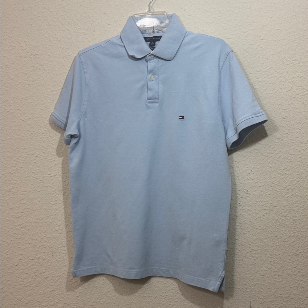 Tommy Hilfiger Sky Blue Men's Polo Shirt - Never Worn